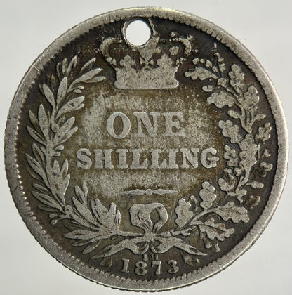 1873 Victoria One Shilling Silver Coin | Fine Collectable Grade