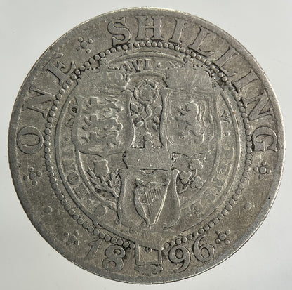 1896 Victoria One Shilling Silver Coin | Collectable Grade