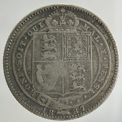 1887 Victoria One Shilling Silver Coin | Collectable Grade