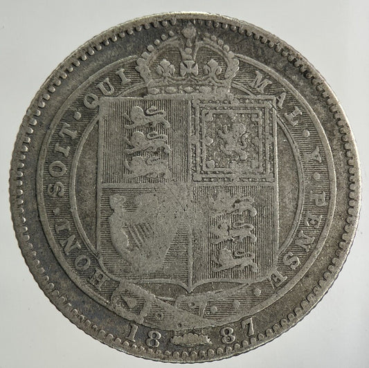 1887 Victoria One Shilling Silver Coin | Collectable Grade