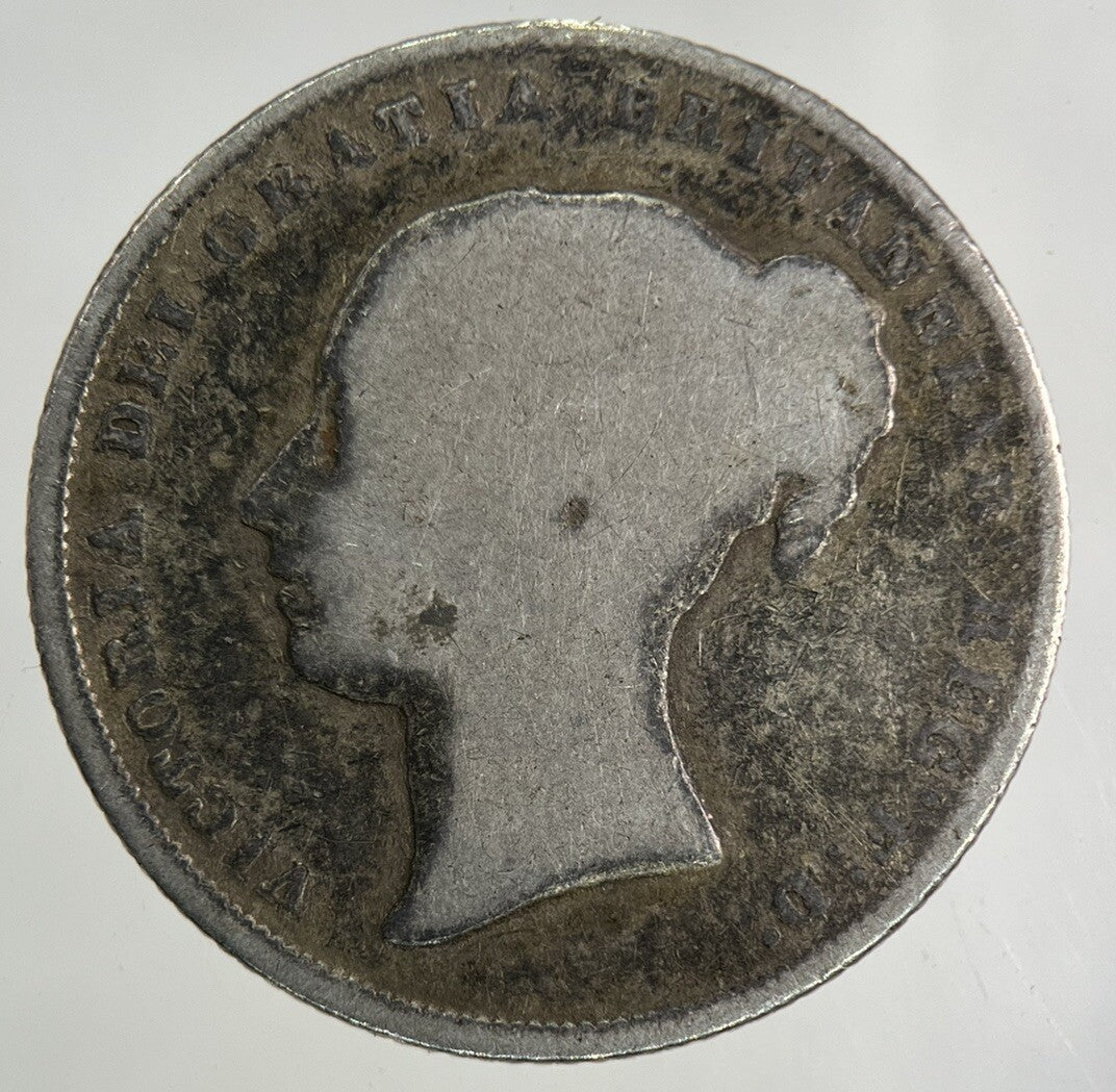1856 Victoria One Shilling Silver Coin | Fair Grade