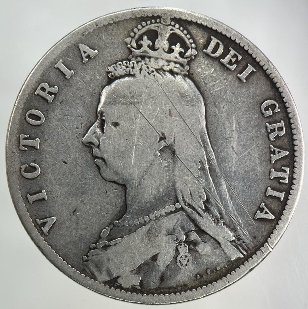 1888 Victoria Half-Crown Silver Coin | Collectable Grade