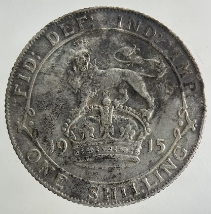 1915 George V Shilling Silver Coin | Very High Grade