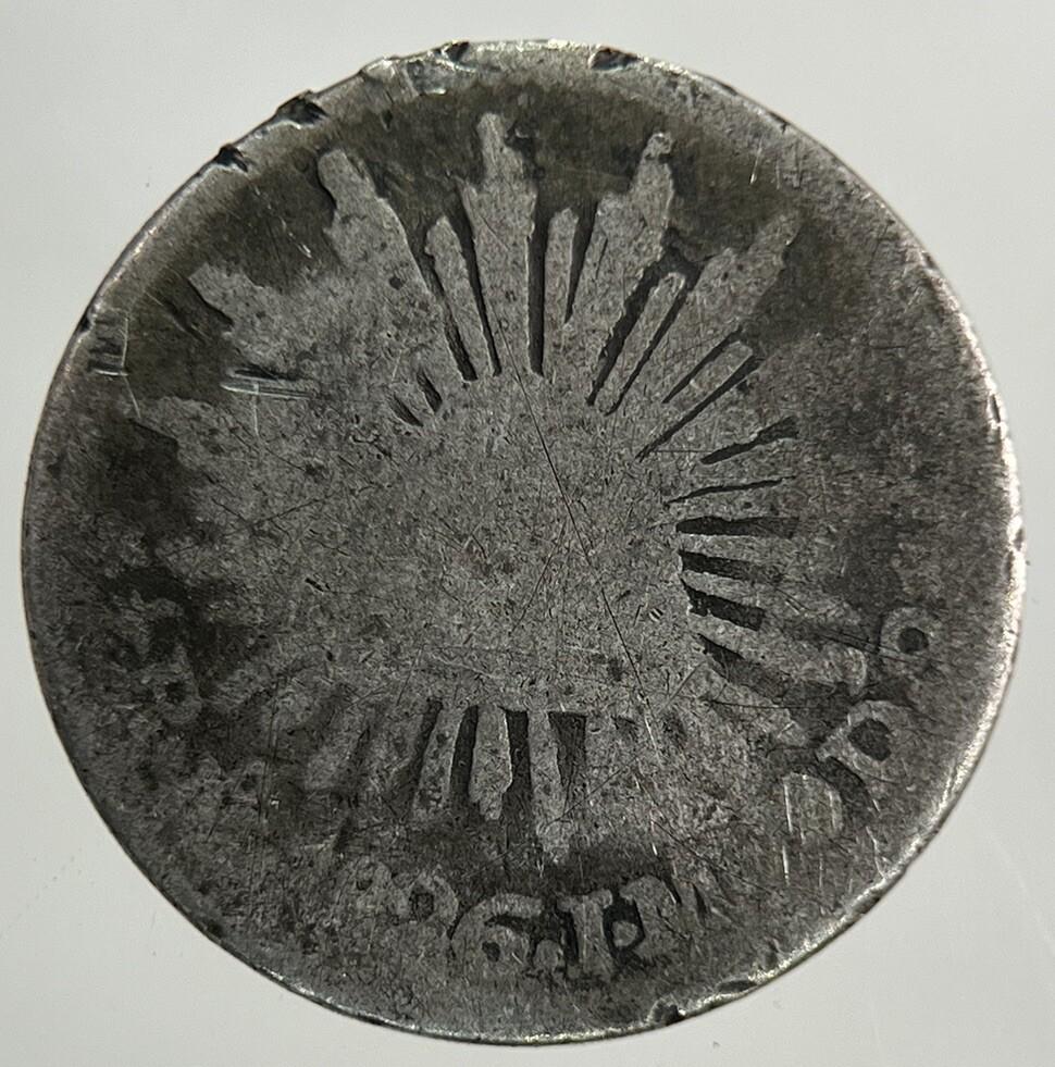1826 Mexico Half 1/2 Real Silver Coin | Collectable Grade