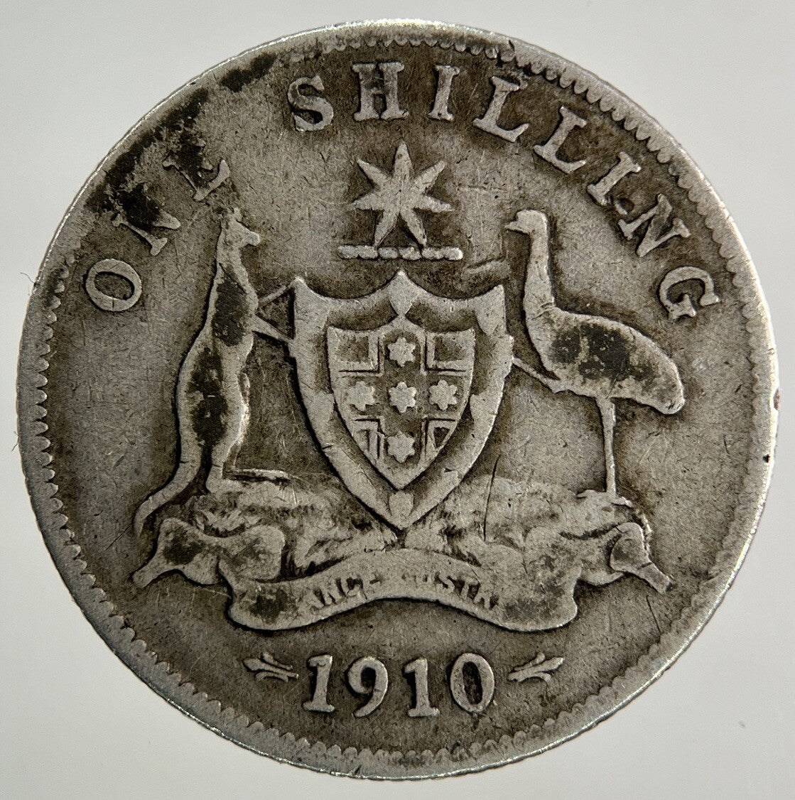 1910 Australia One Shilling Silver Coin | Collectable Grade