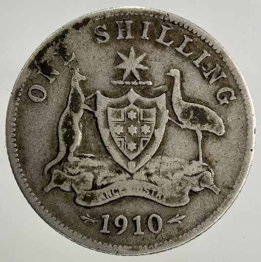 1910 Australia One Shilling Silver Coin | Collectable Grade