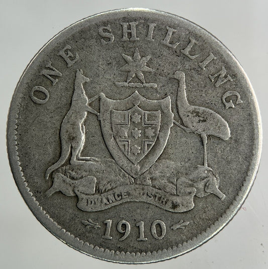 1910 Australia One Shilling Silver Coin | Collectable Grade