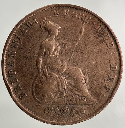 1853 Victoria Half-Penny Coin | Fine Collectable Grade