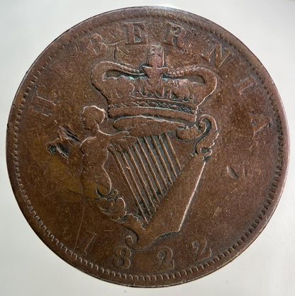 1822 Irish One Penny Coin | Fine Collectable Grade