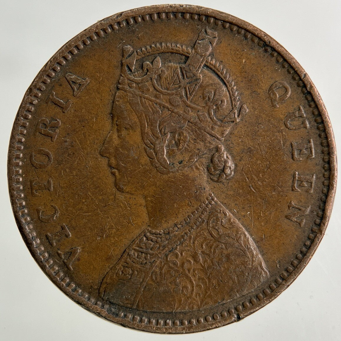 1862 India One Quarter Anna Coin | Very High Grade