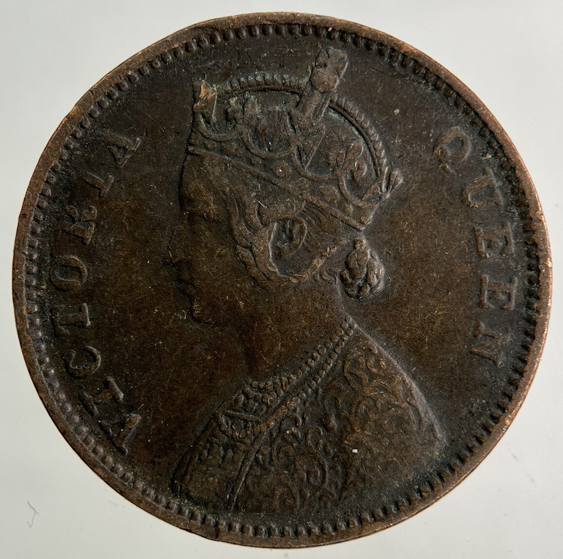 1862 India One Quarter Anna Coin | Very High Grade