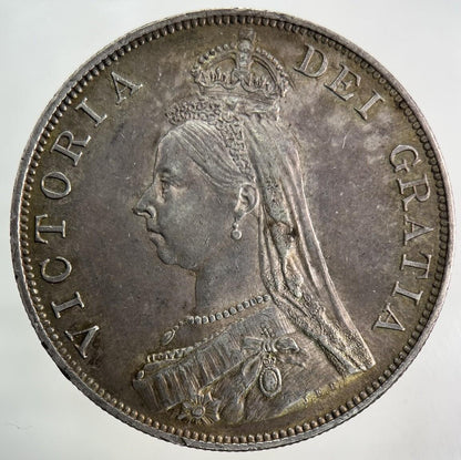 1889 Victoria Double Florin Silver Coin | Very Fine Grade