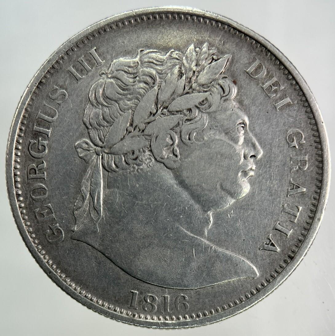 1816 George III 3rd Half-Crown Silver Coin | Very High Grade