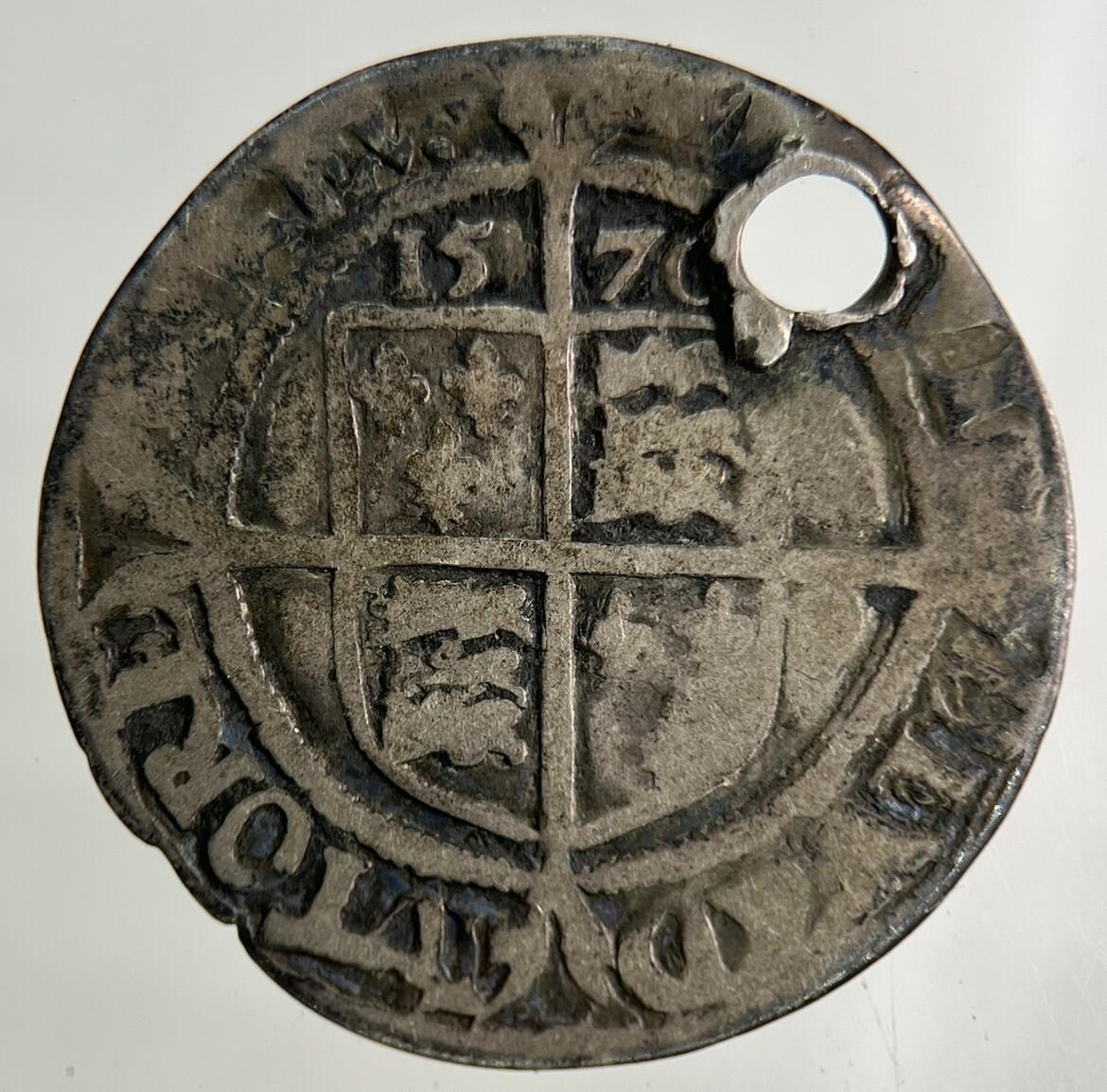 1570 Elizabeth I 1st Sixpence Hammered Silver Coin | Fine Collectable Grade