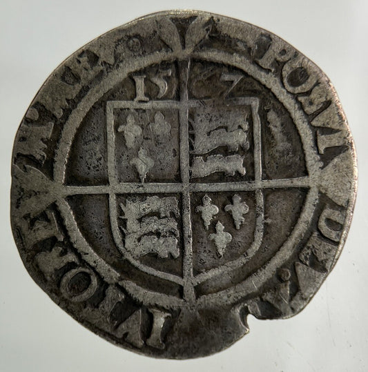 1567 Elizabeth I 1st Sixpence Hammered Silver Coin | Collectable Grade