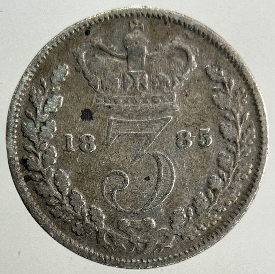 1885 Victoria Threepence Silver Coin | Fine Collectable Grade