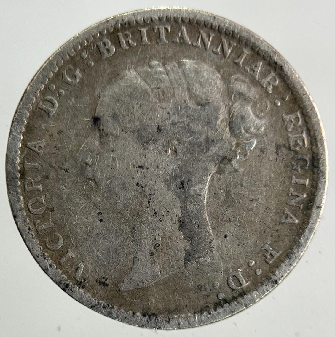 1885 Victoria Threepence Silver Coin | Fine Collectable Grade