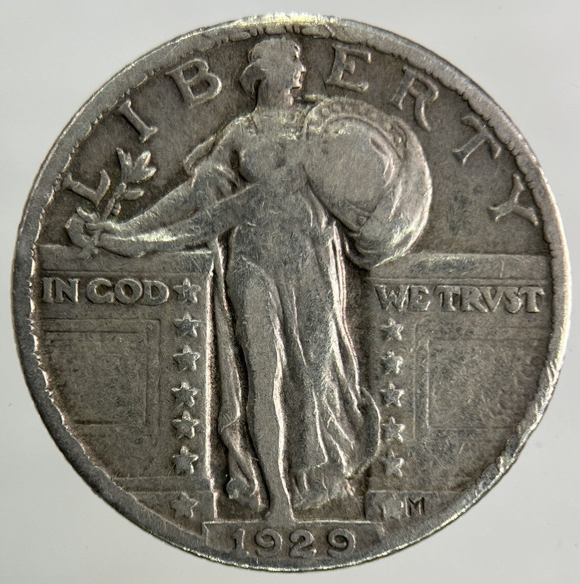 1929 US USA Standing Liberty Quarter Dollar Silver Coin | Very High Grade