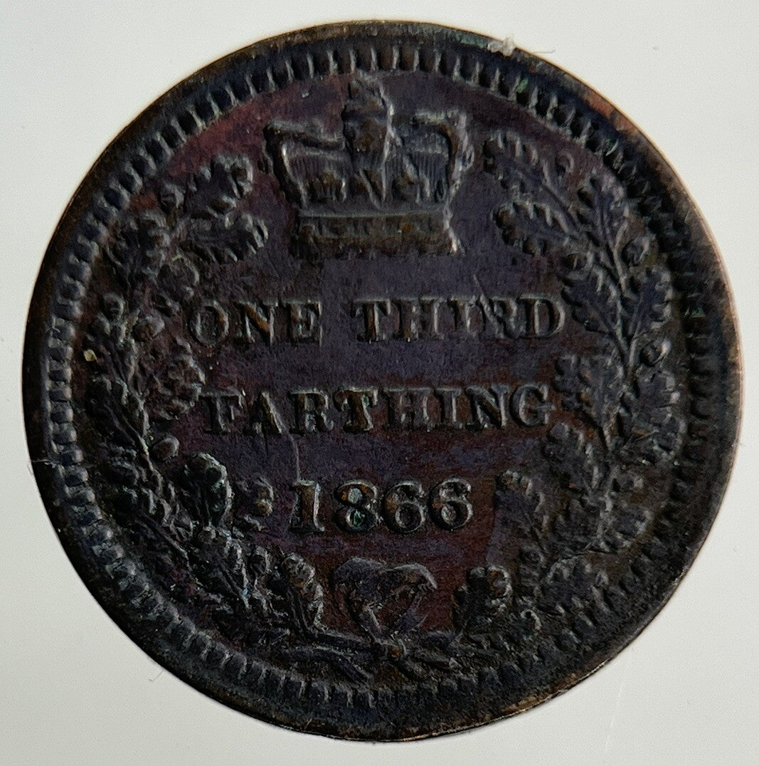 1866 Victoria One Third Farthing Coin | Very High Grade
