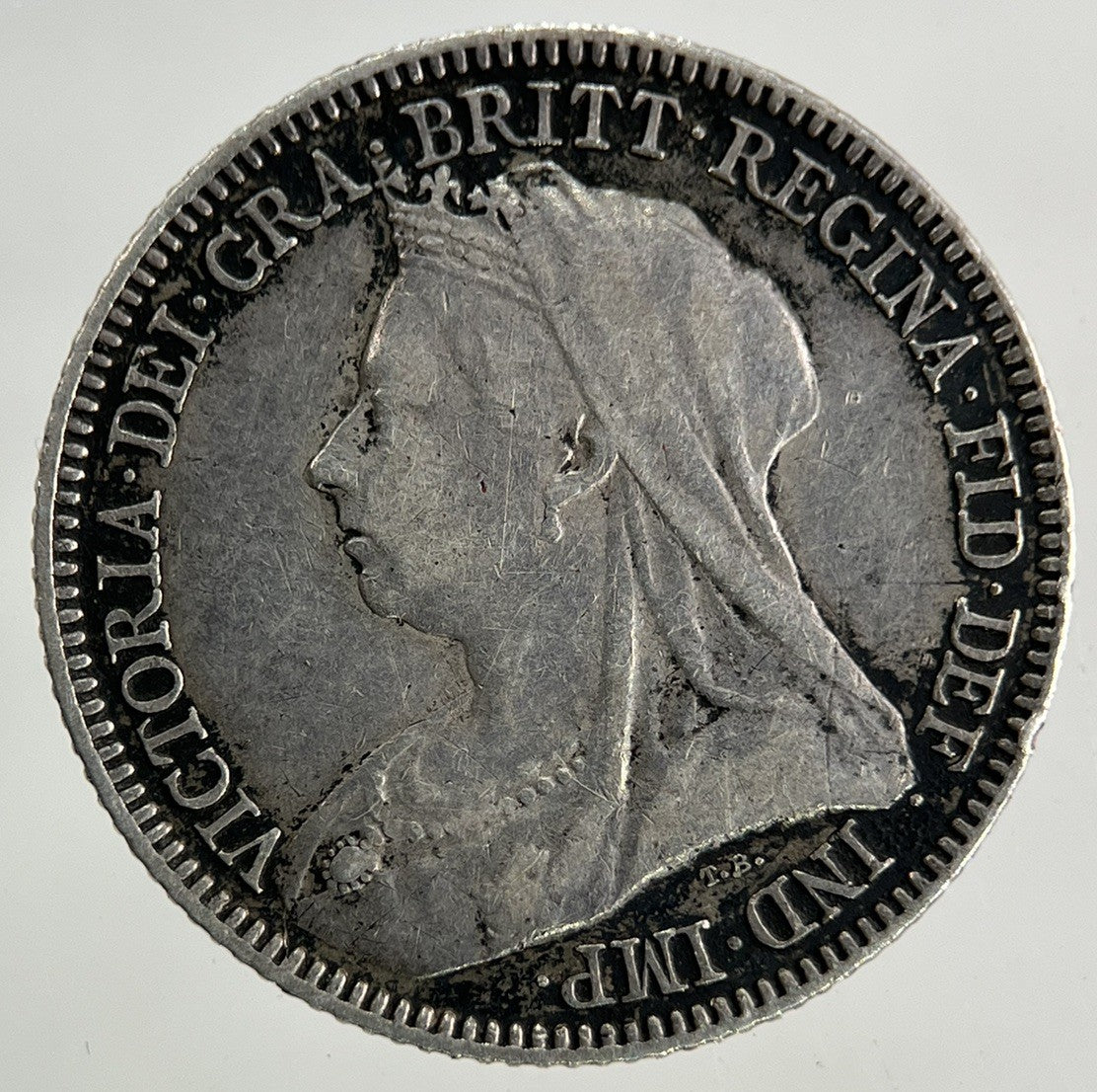1893 Victoria Sixpence Silver Coin | Very High Grade