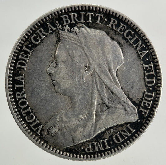 1893 Victoria Sixpence Silver Coin | Very High Grade
