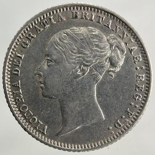 1874 Victoria Sixpence Silver Coin | Very High Grade
