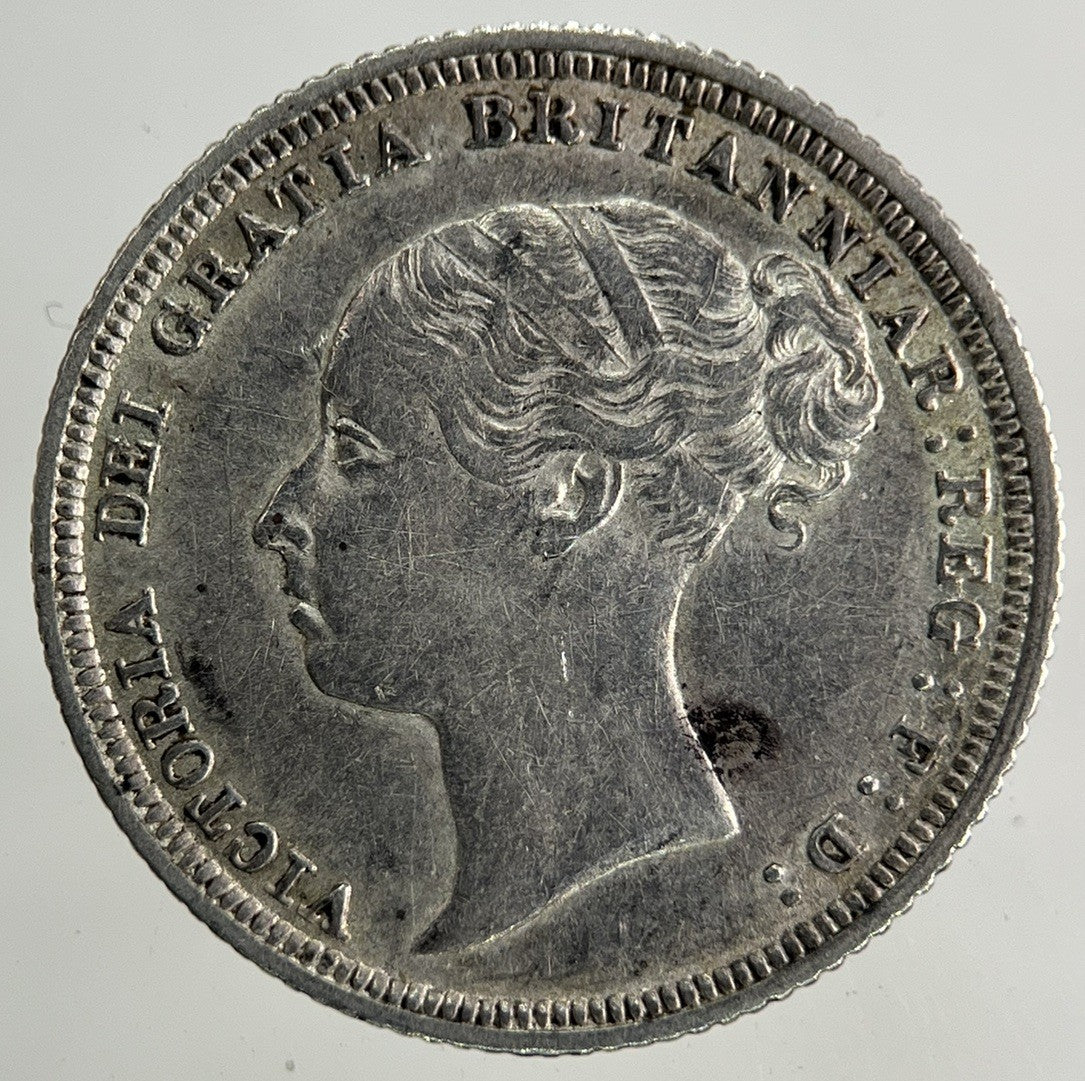 1885 Victoria Sixpence Silver Coin | Very High Grade