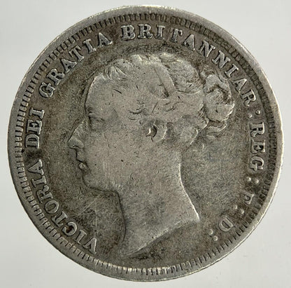 1886 Victoria Sixpence Silver Coin | Fine Collectable Grade