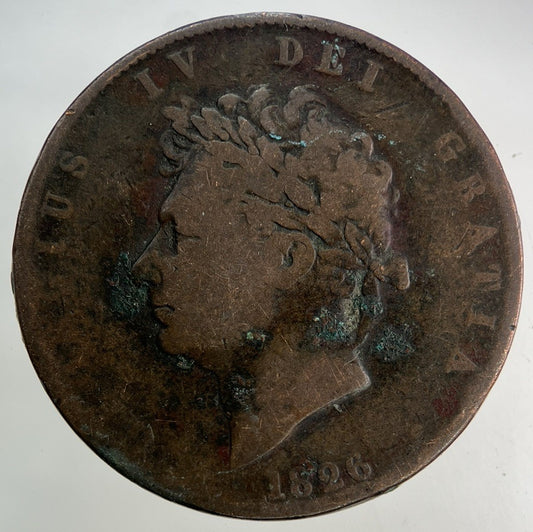 1826 George IV Half-Penny Coin | Collectable Grade