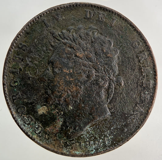 1826 George IV Half-Penny Coin | Collectable Grade