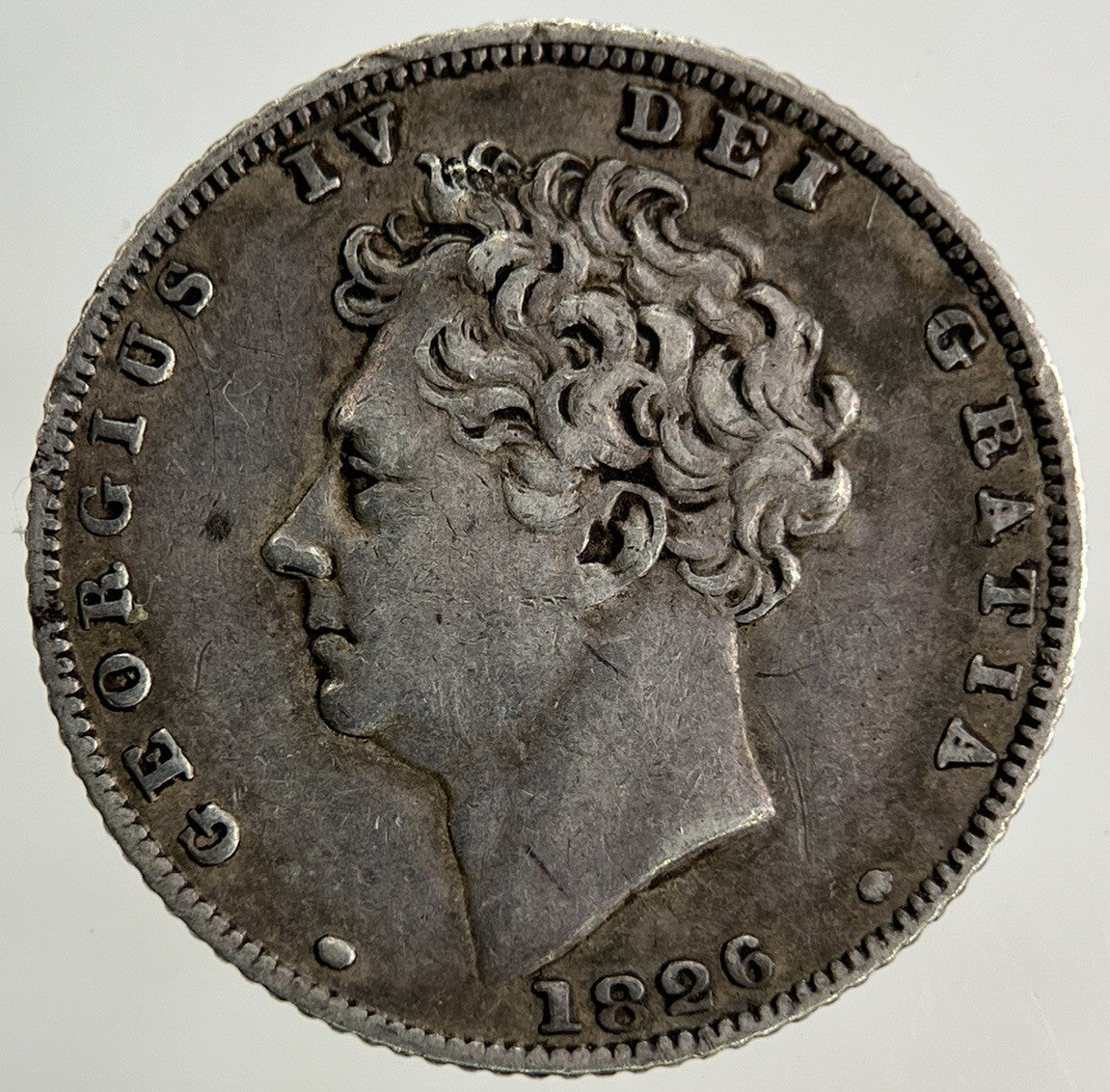 1826 George IV Sixpence Silver Coin | Very High Grade