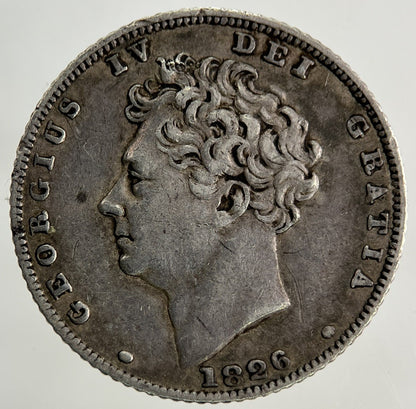 1826 George IV Sixpence Silver Coin | Very High Grade
