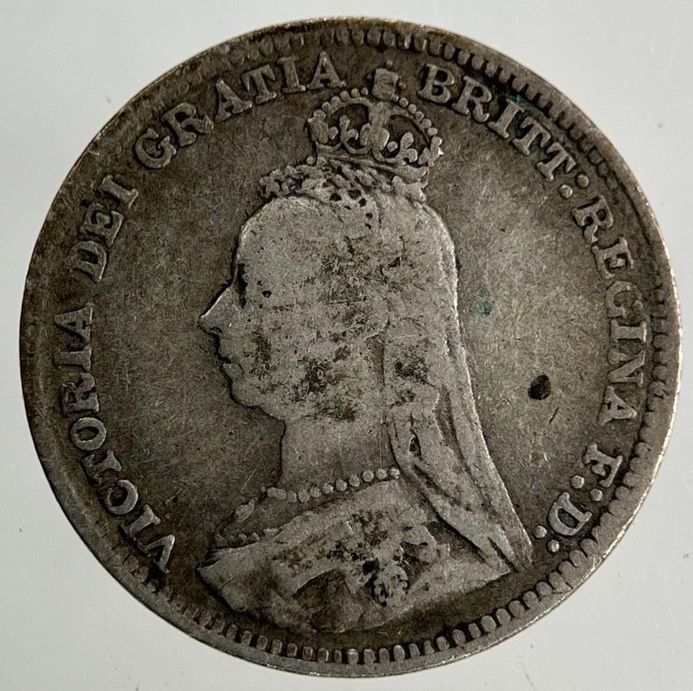 1890 Victoria Threepence Silver Coin | Fine Collectable Grade