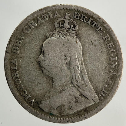 1893 Victoria Threepence Silver Coin | Fine Collectable Grade