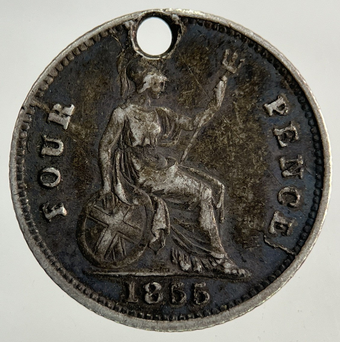 1855 Victoria Groat Four-Pence Silver Coin | Fine Collectable Grade