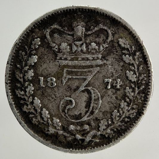 1874 Victoria Groat Four-Pence Silver Coin | Fine Collectable Grade