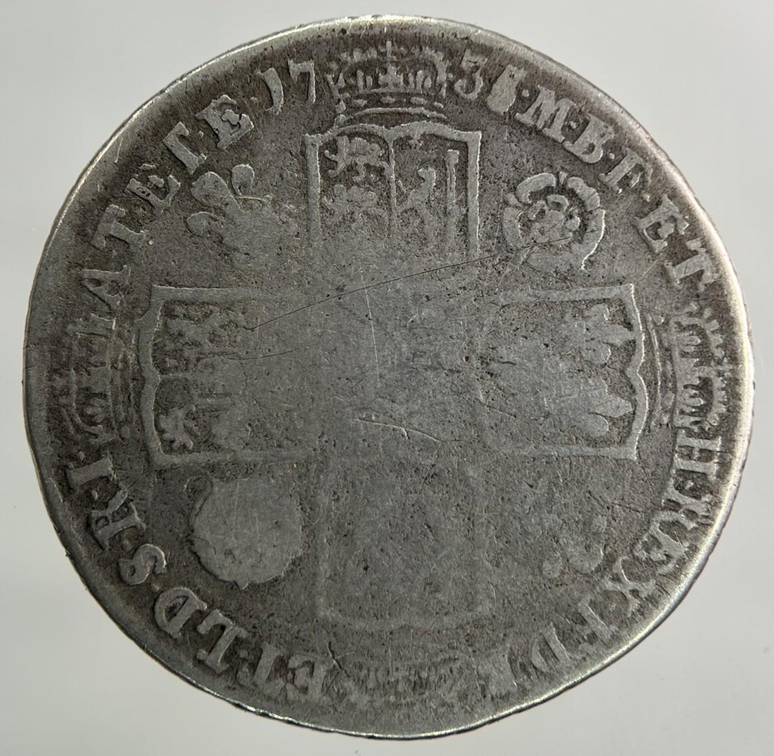 1735 George II 2nd Shilling Silver Coin | Collectable Grade