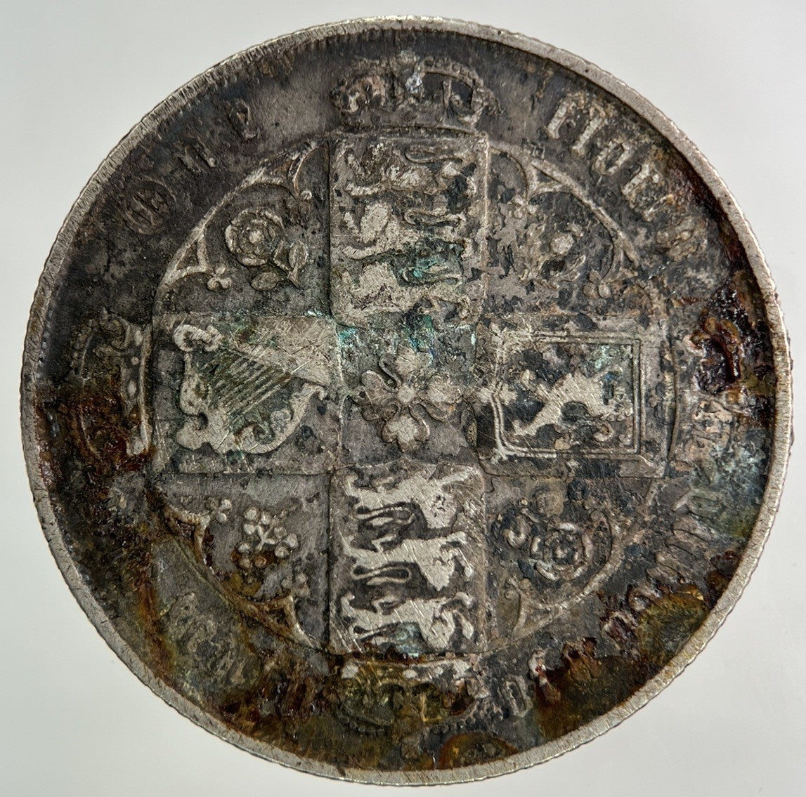 British Victoria Gothic Florin Silver Coin | Fine Collectable Grade