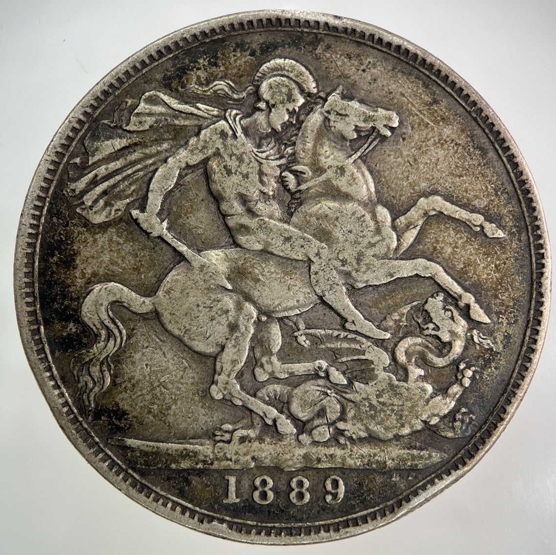 1889 Victoria One Crown Silver Coin | Fine Collectable Grade