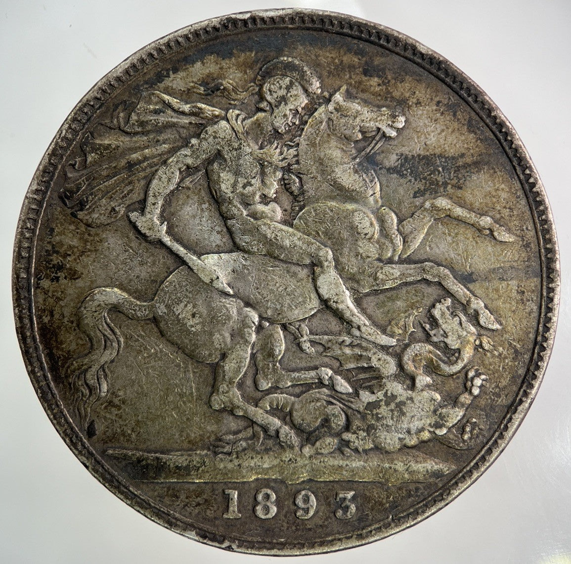 1893 Victoria One Crown LVI Silver Coin | Fine Collectable Grade