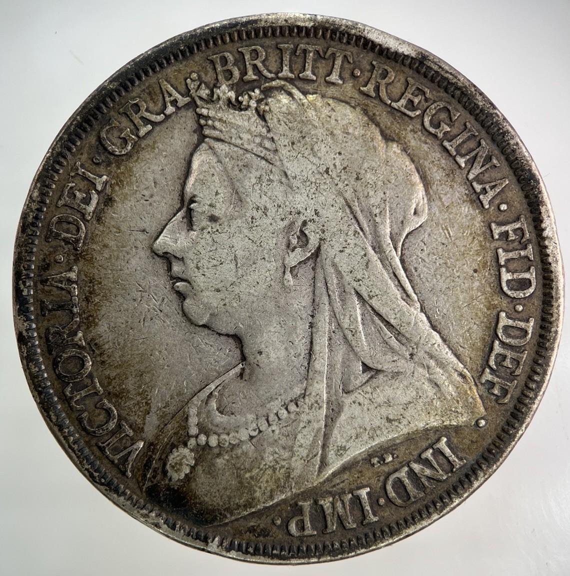 1893 Victoria One Crown LVI Silver Coin | Fine Collectable Grade