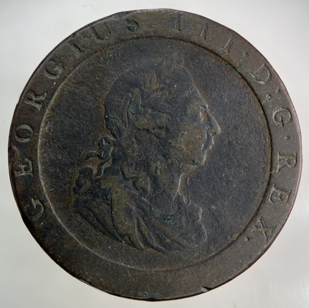 1797 George III 3rd Cartwheel One Penny Coin | Fine Collectable Grade