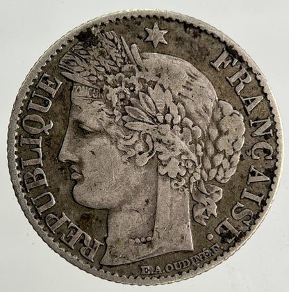 1873 France 50 Centimes Silver Coin | Fine Collectable Grade