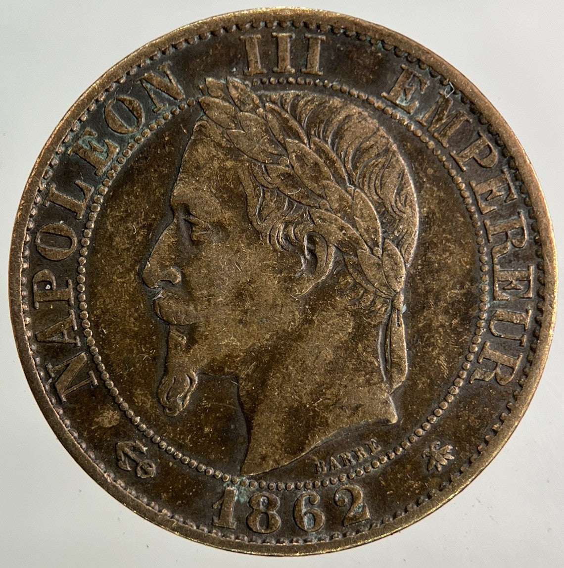 1862 France 5 Centimes Coin | Very High Grade