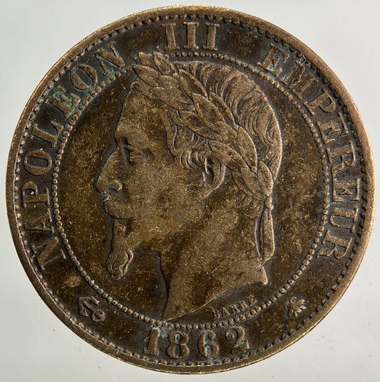 1862 France 5 Centimes Coin | Very High Grade