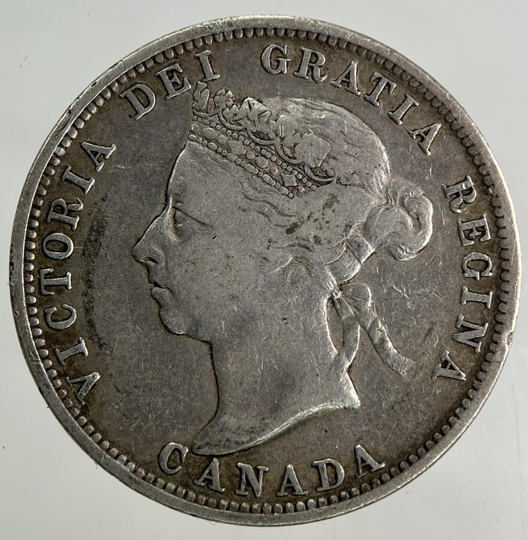 1900 Canada 25 Cents Silver Coin | Very High Grade