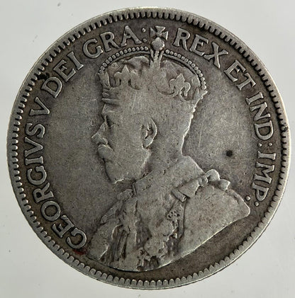 1915 Canada 25 Cents Silver Coin | Fine Collectable Grade