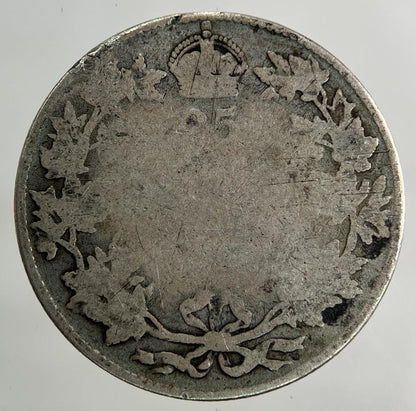 Canada 25 Cents Silver Coin | Fair Grade