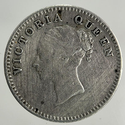 1841 East India Company 2 Annas Silver Coin | Fine Collectable Grade