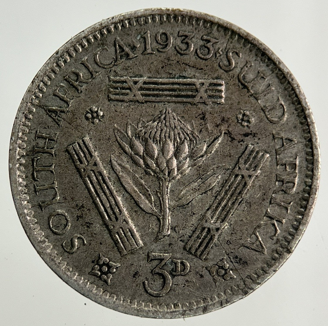 1933 South Africa Threepence Silver Coin | Very High Grade